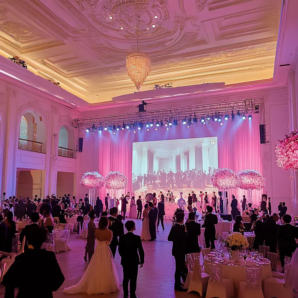 Diaporama de photos de mariage en direct se mettant à jour en temps réel lors de la réception