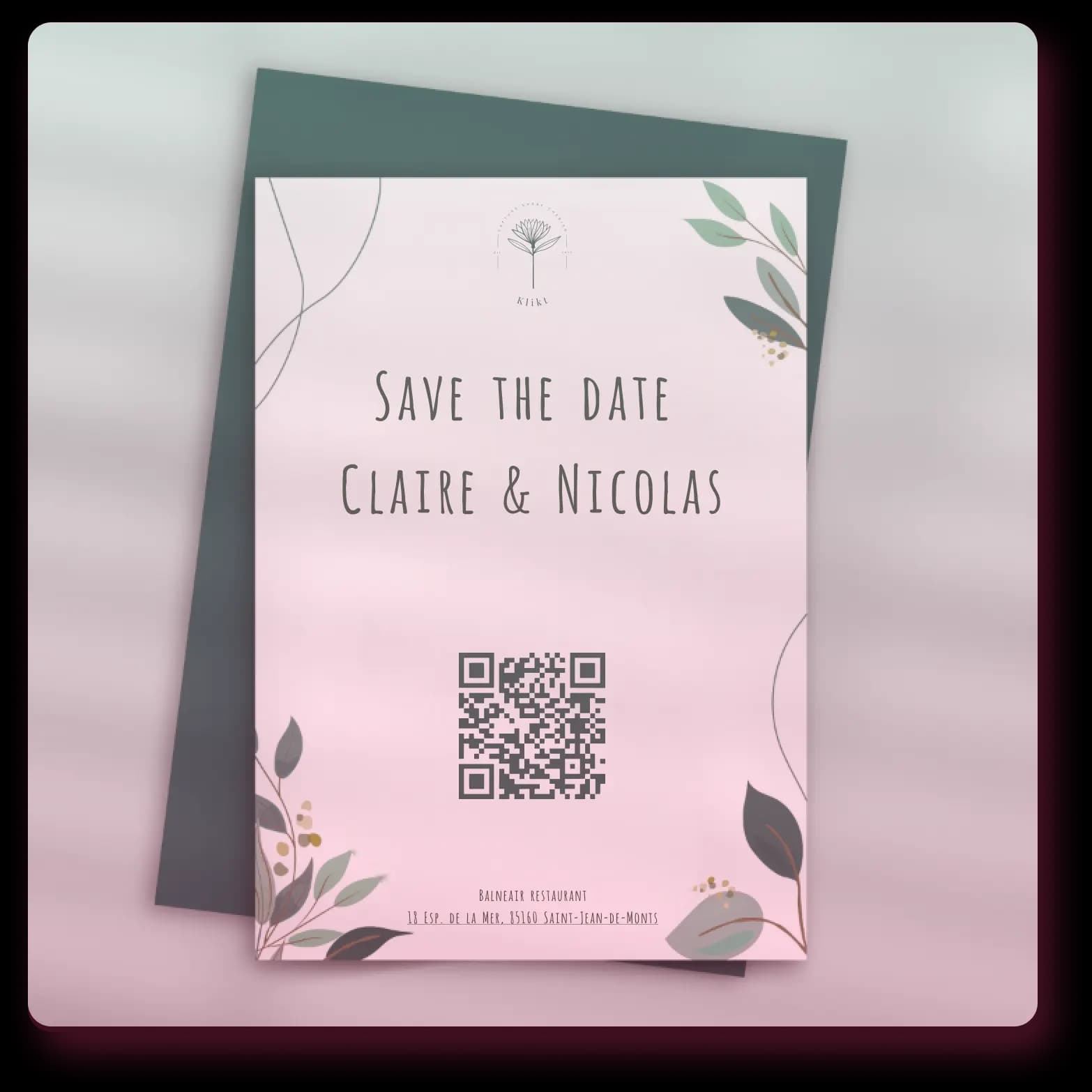Wedding guests using QR code to share photos at reception